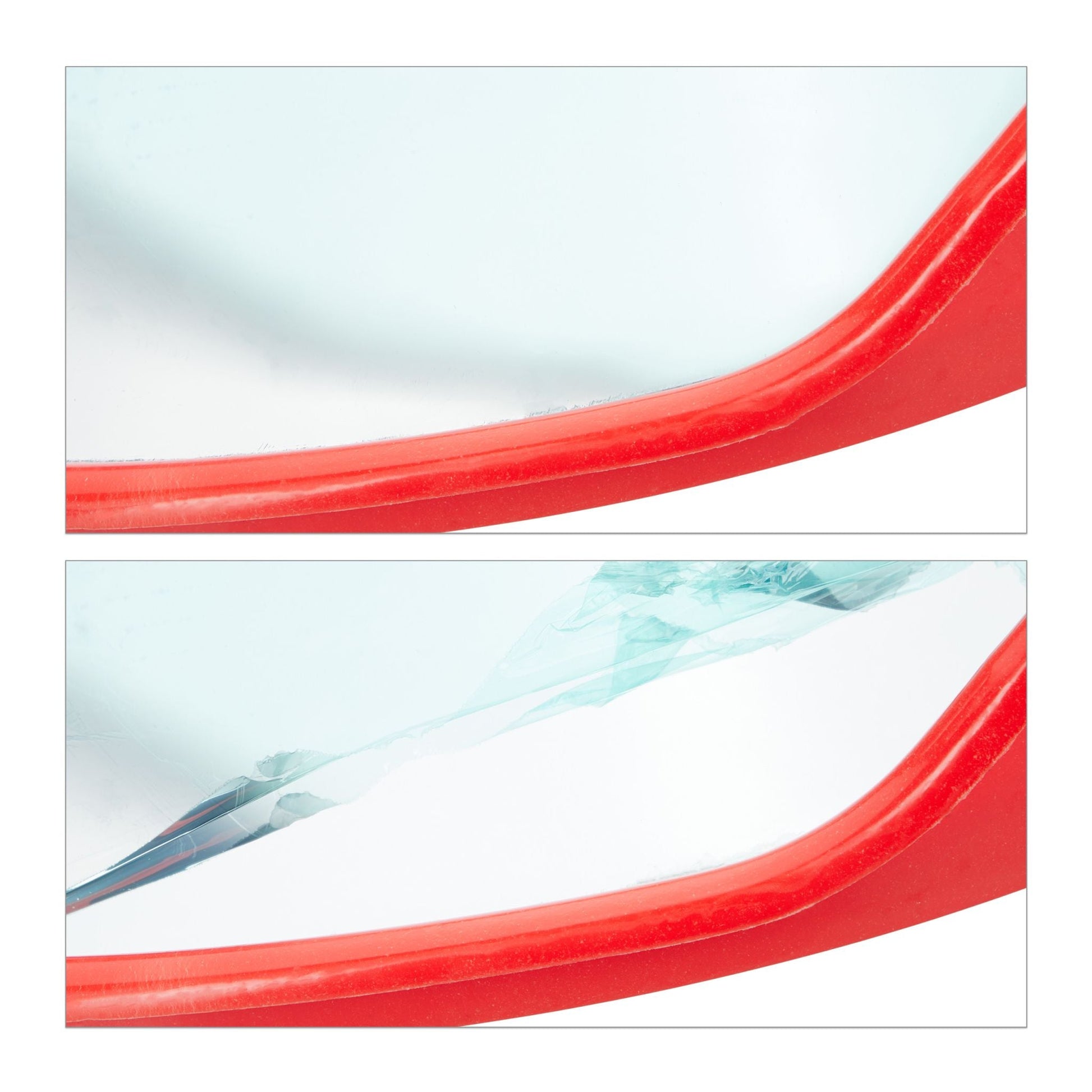 Verkehrsspiegel 45cm Rot von Relaxdays