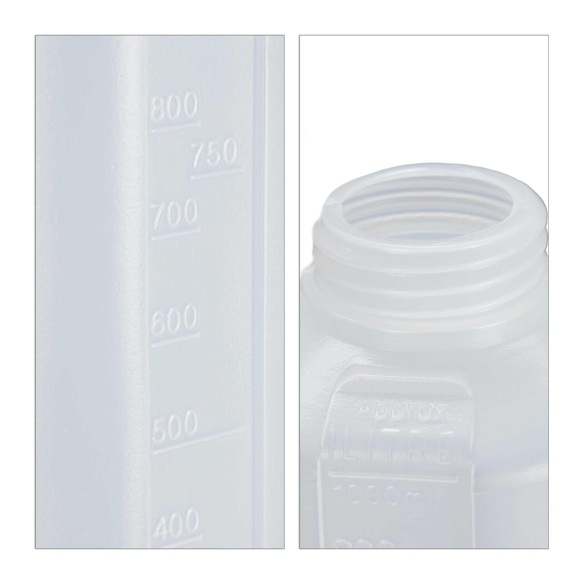 Quetschflasche 1000ml 4er-Set Transparent