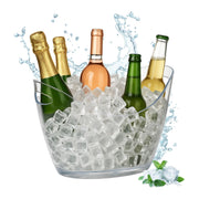 Getränkekühler 6L für Party Transparent von Relaxdays