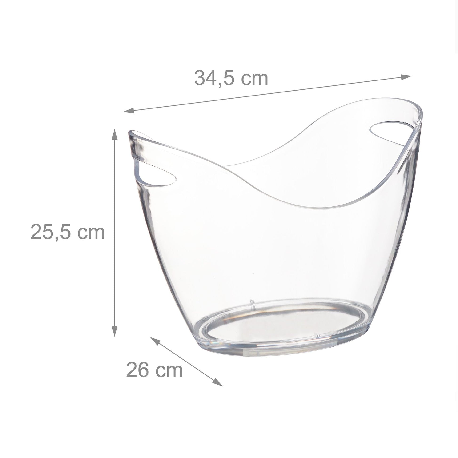 Getränkekühler 6L für Party Transparent von Relaxdays
