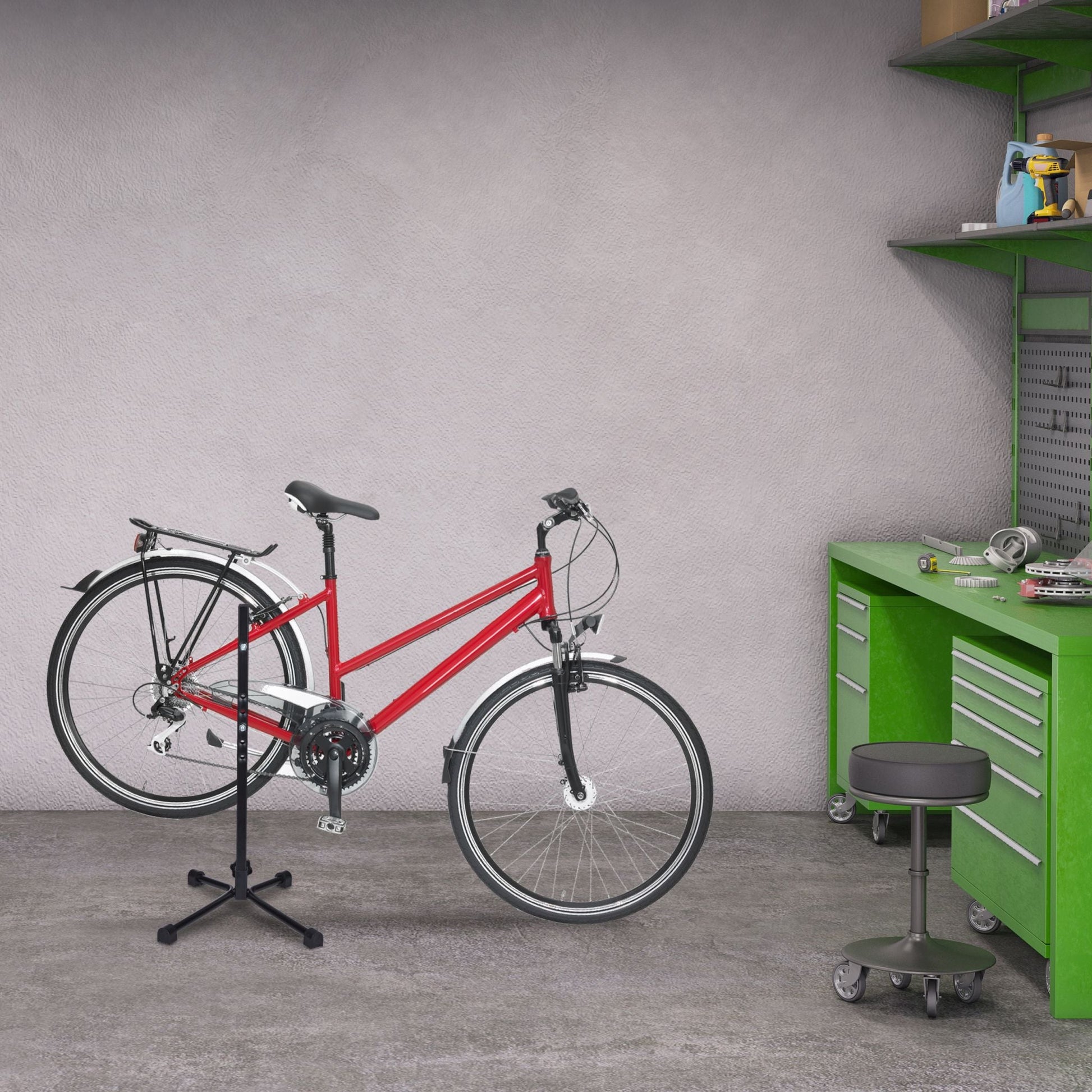 Fahrradständer für Hinterrad Schwarz von Relaxdays