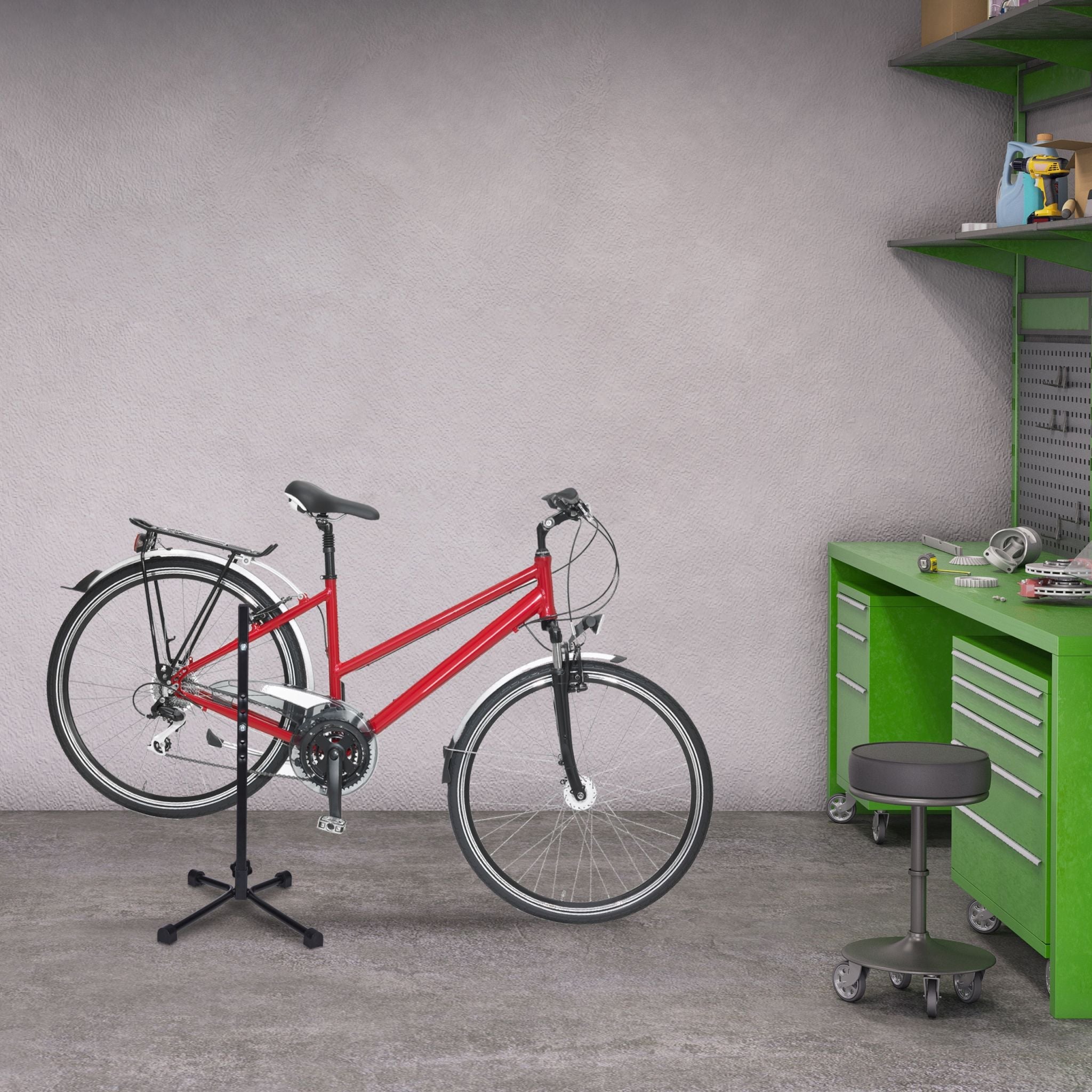Fahrradständer für Hinterrad Schwarz von Relaxdays