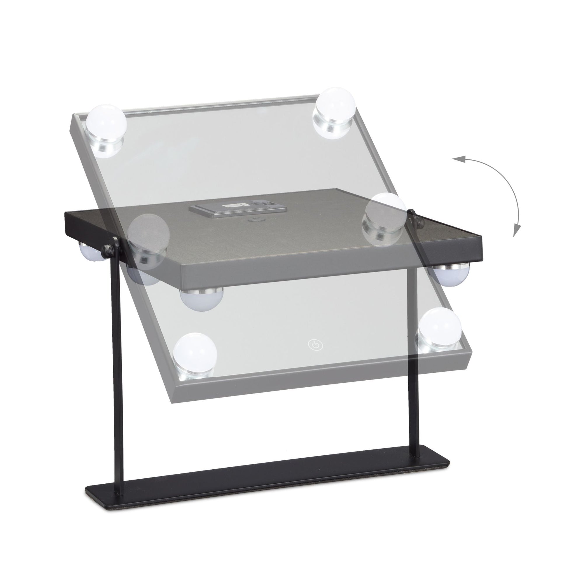 Hollywood Spiegel Schwarz von Relaxdays