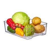 Kühlschrank Organizer mit Griffen Transparent von Relaxdays
