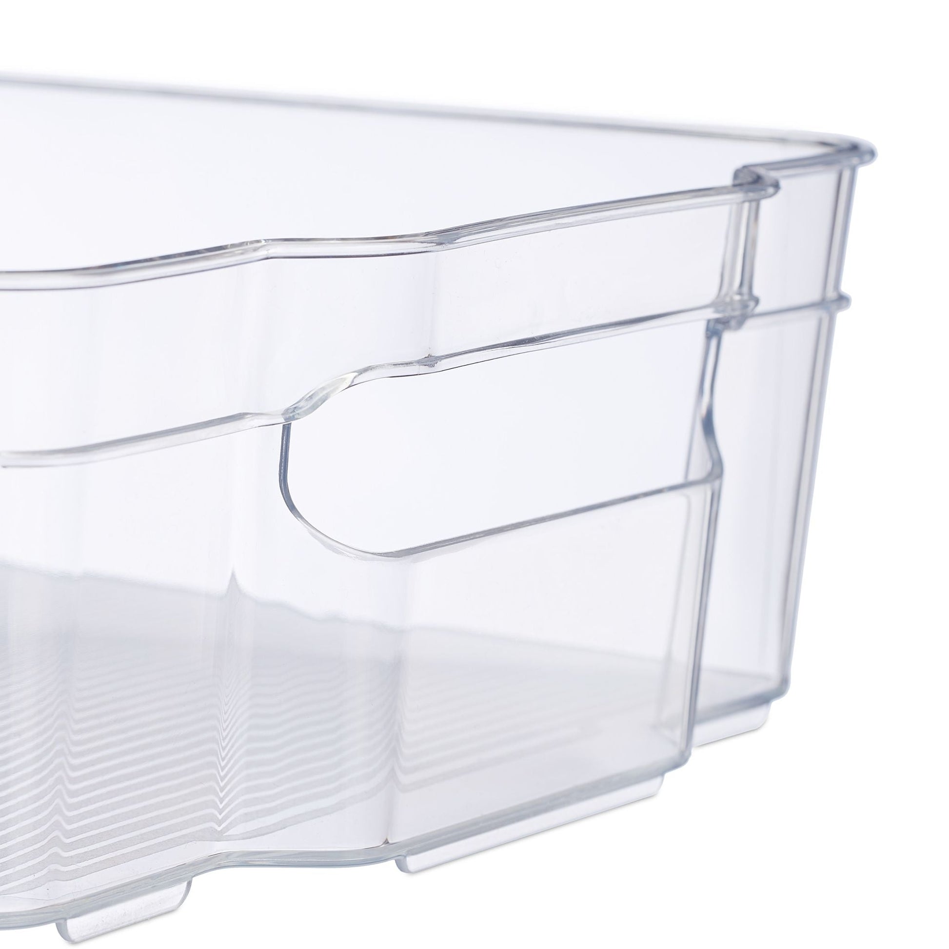 Kühlschrank Organizer mit Griffen Transparent von Relaxdays