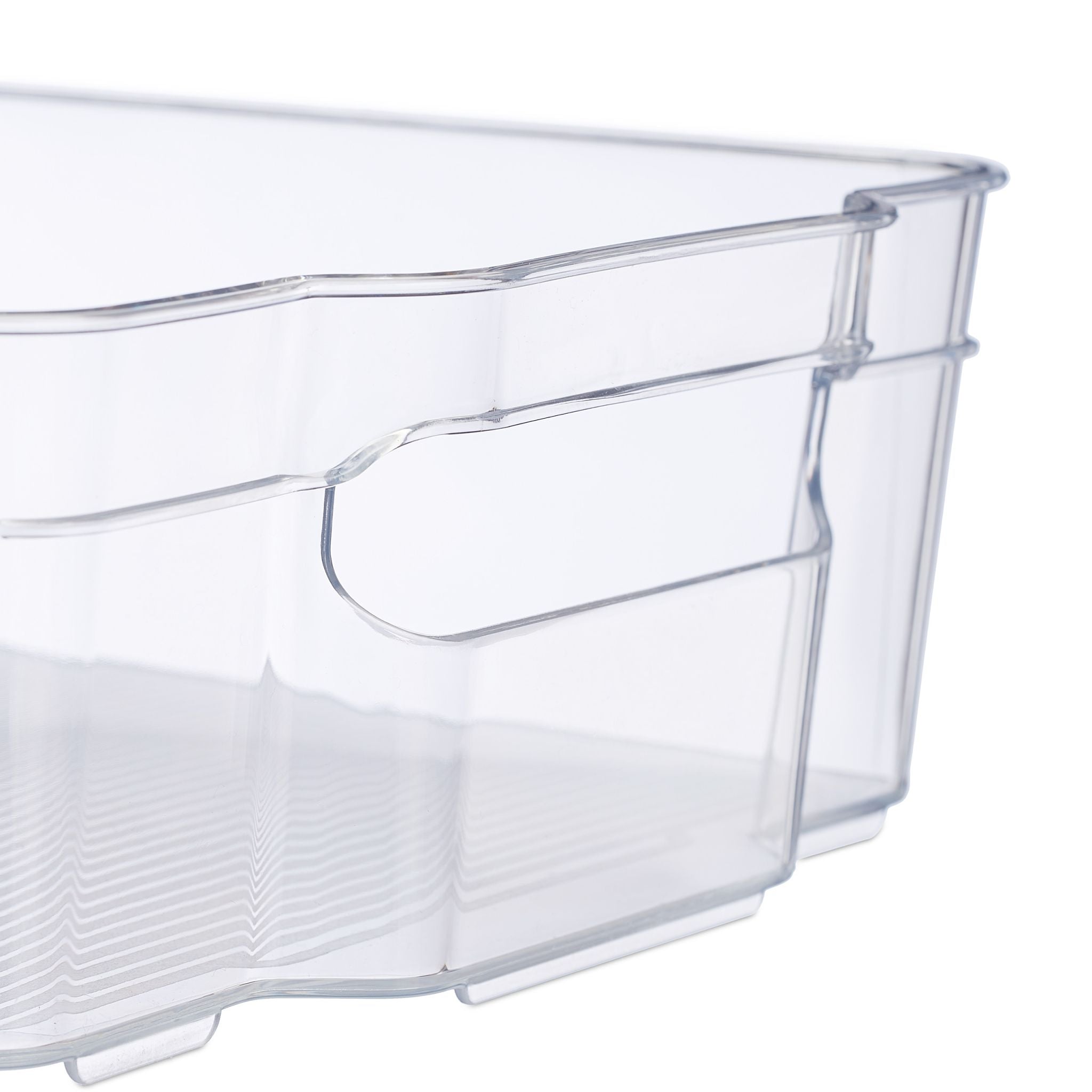 Kühlschrank Organizer mit Griffen Transparent von Relaxdays