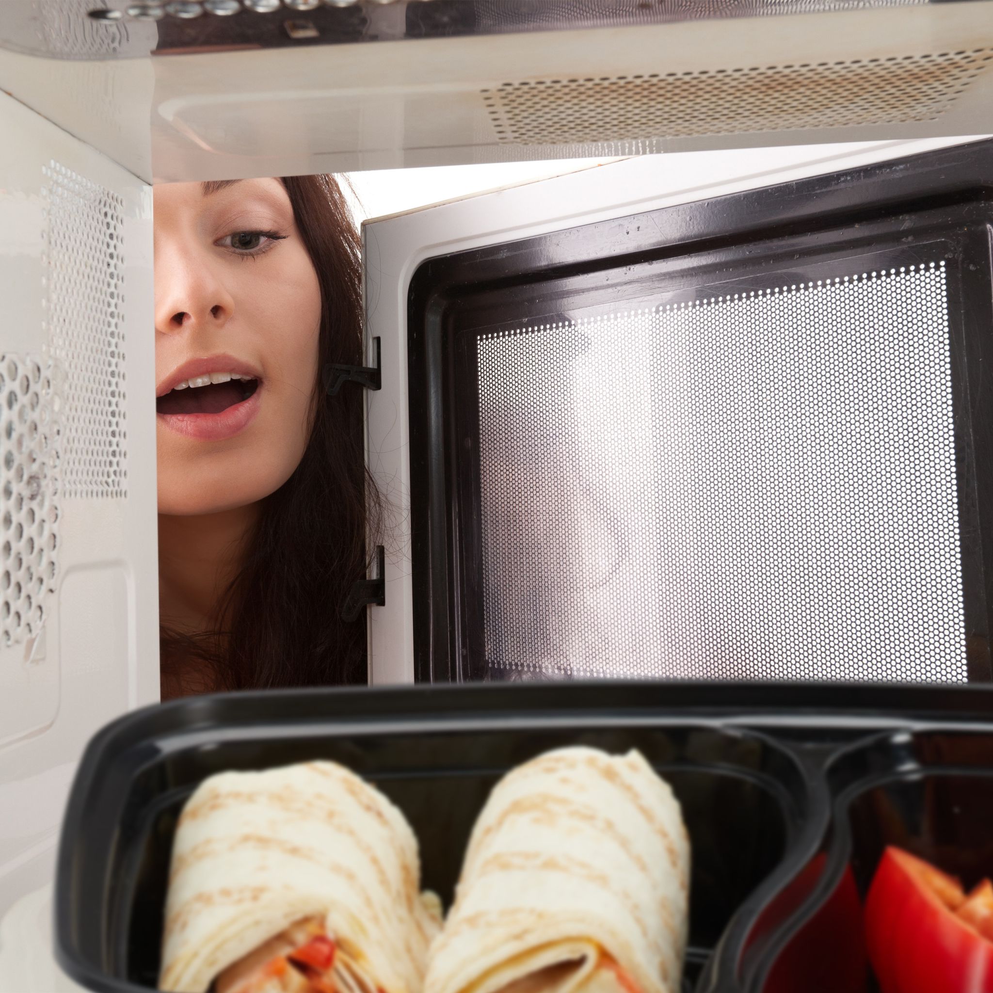 Meal Prep Boxen 2 Fächer 10er-Set Schwarz-Transparent von Relaxdays