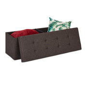 Sitzbank mit Trenngitter Dunkelbraun von Relaxdays