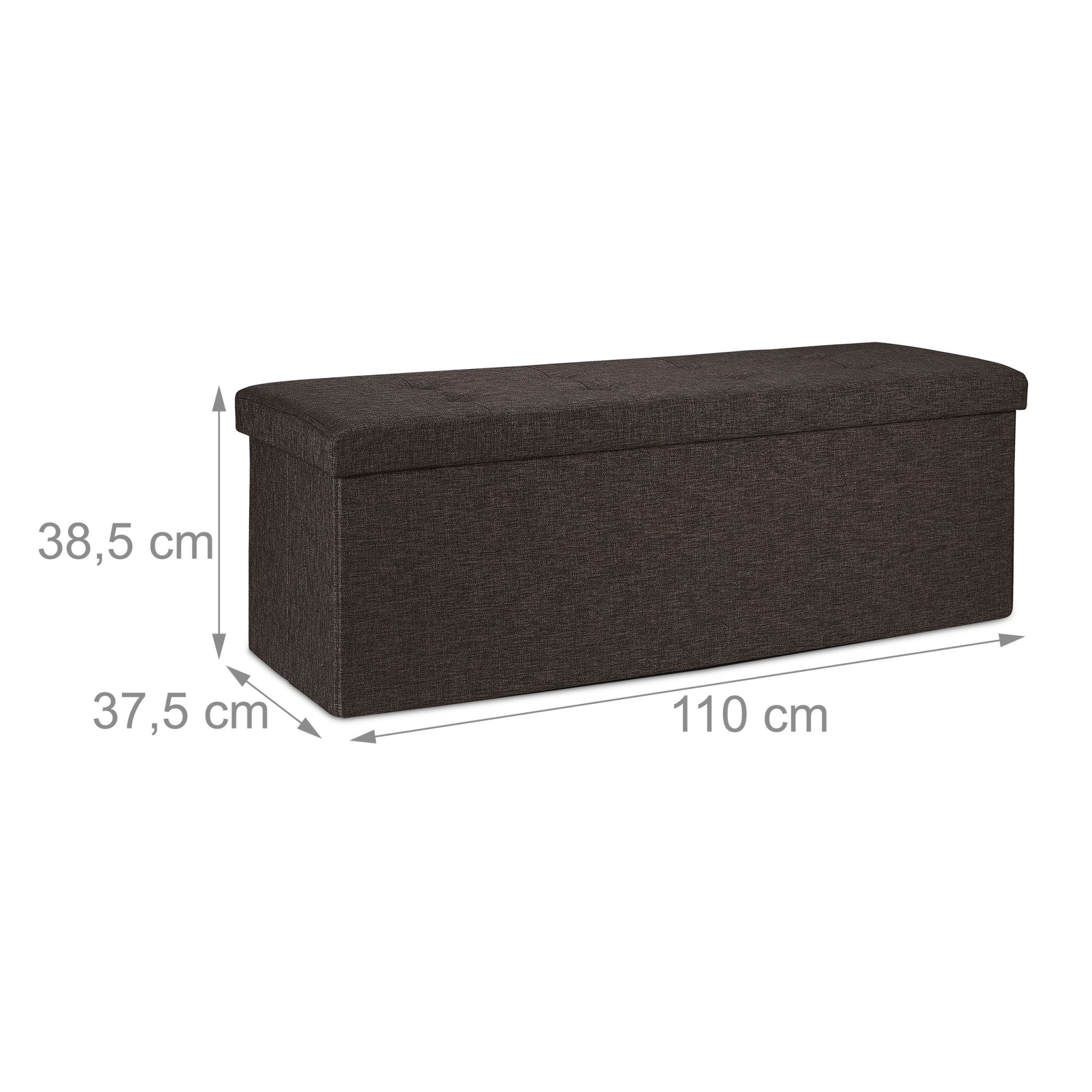 Sitzbank mit Trenngitter Dunkelbraun von Relaxdays