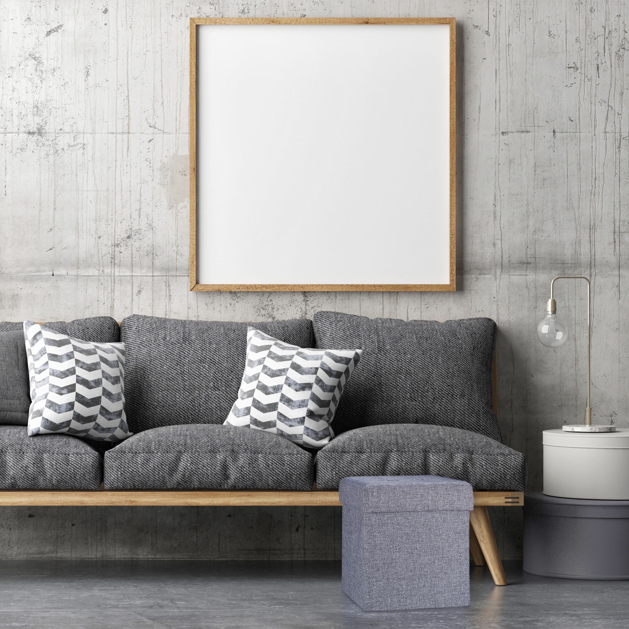 Sitzhocker mit Stauraum Grau von Relaxdays