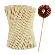 Cake Pop Stiel Bambus 400er-Set Hellbraun von Relaxdays