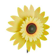 Windrad Blume für Garten Gelb-Grün-Schwarz von Relaxdays