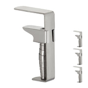 Tischklammern Edelstahl 4er-Set Silber von Relaxdays