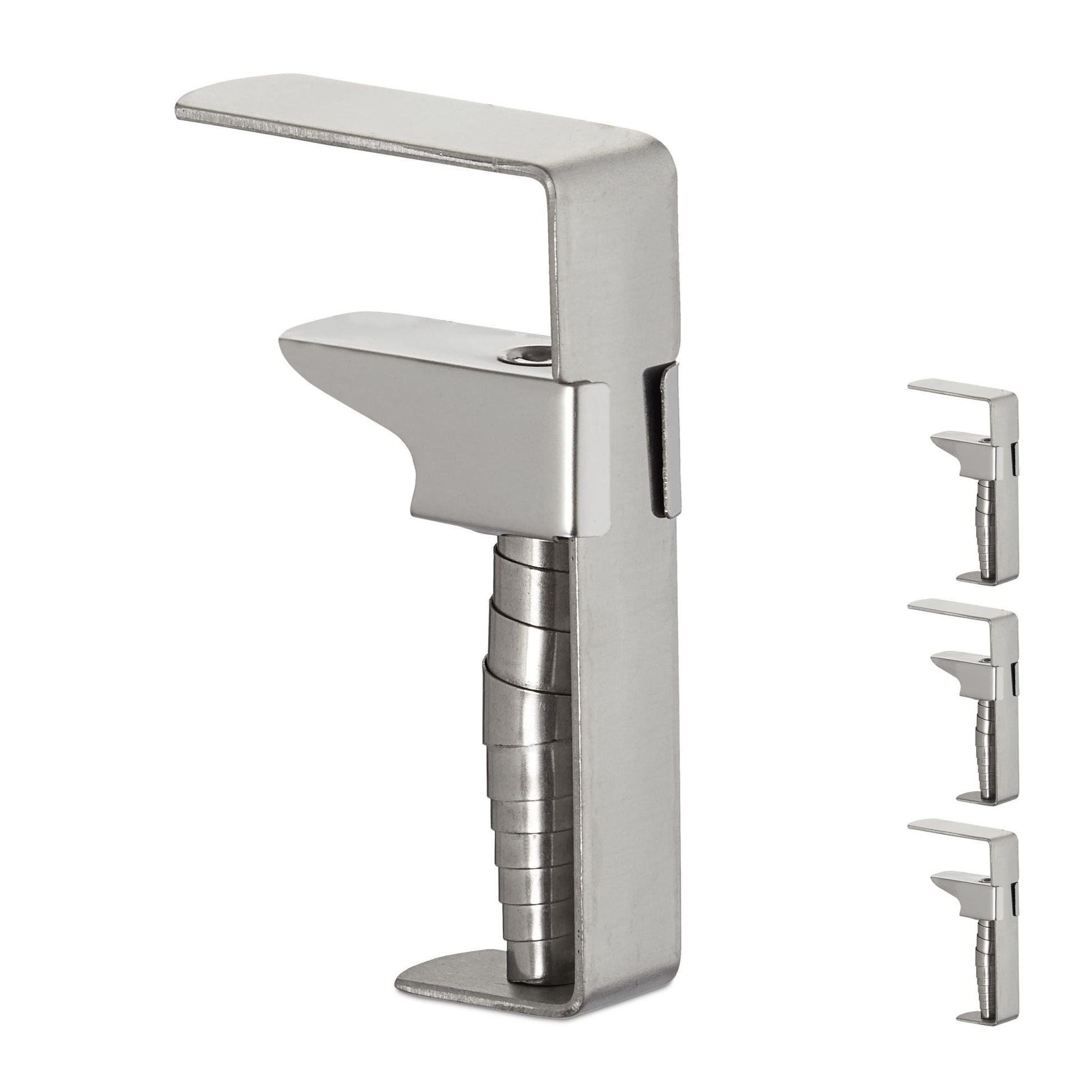 Tischklammern Edelstahl 4er-Set Silber von Relaxdays