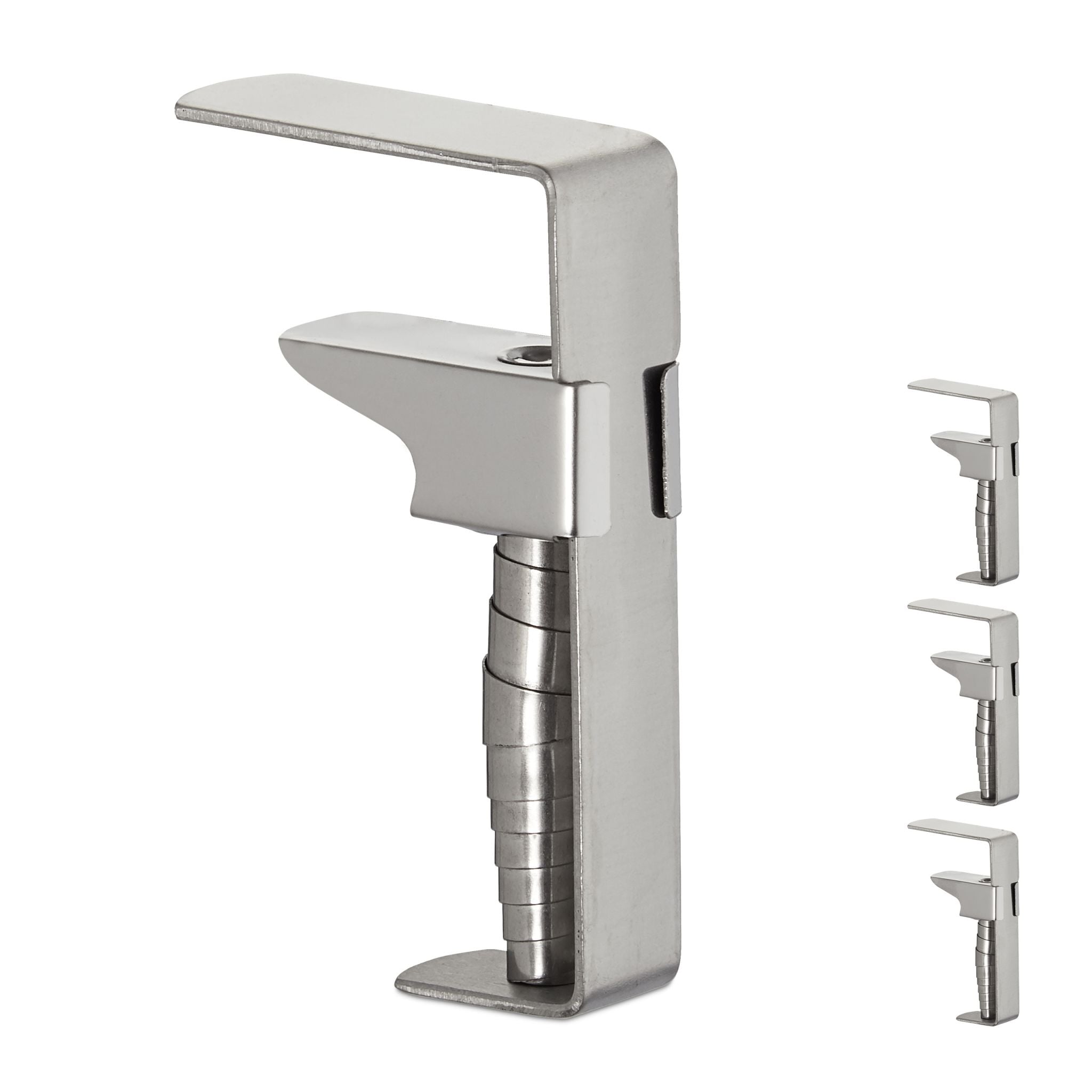 Tischklammern Edelstahl 4er-Set Silber von Relaxdays