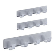 Hakenleiste selbstklebend 3er-Set Silber von Relaxdays