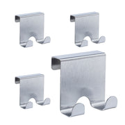 Türhaken Edelstahl 4er-Set Silber von Relaxdays