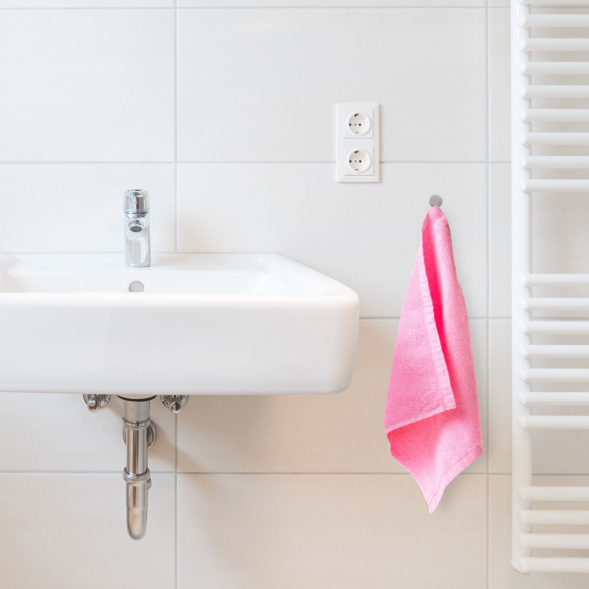 Klebehaken 24er-Set Edelstahl Silber von Relaxdays