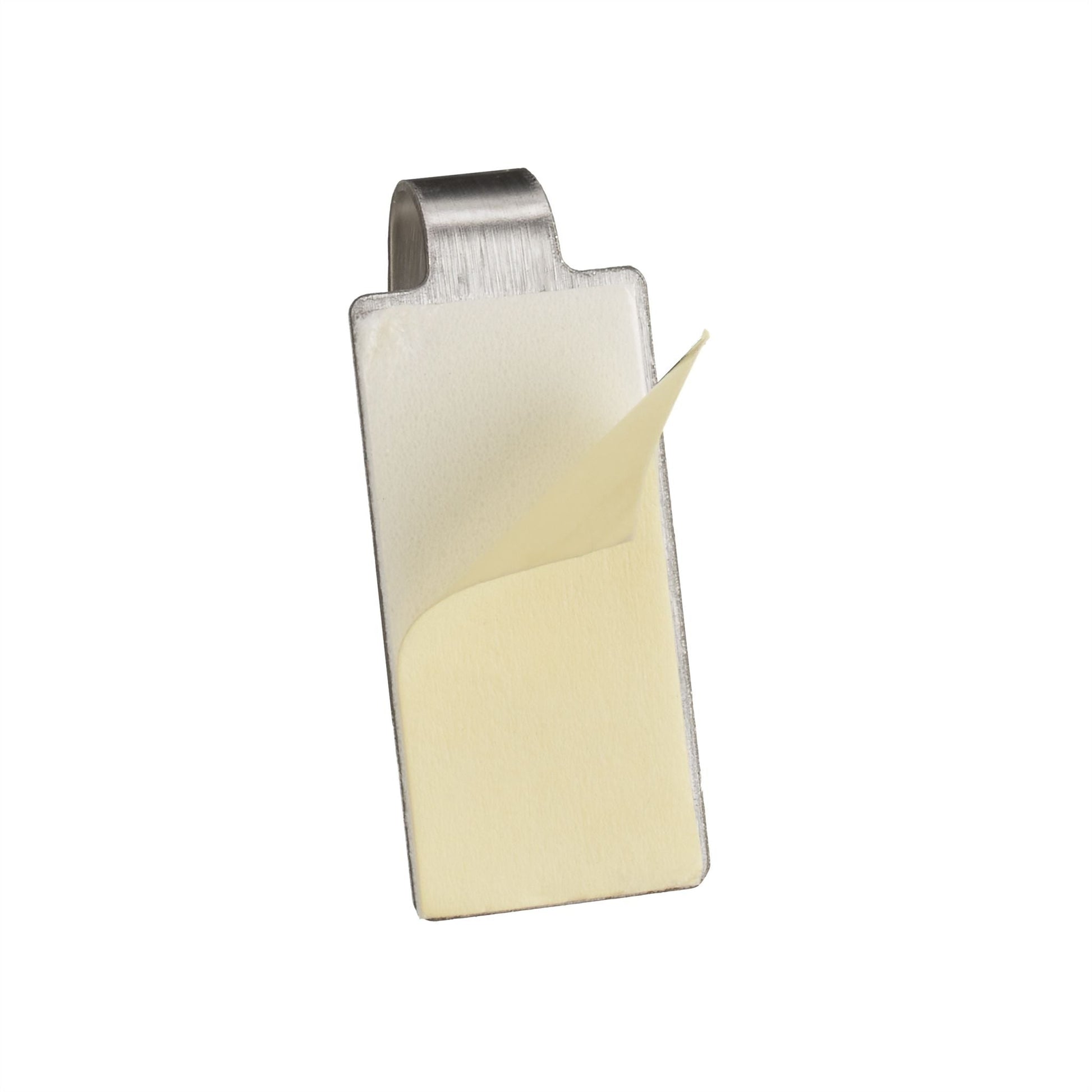 Klebehaken 24er-Set eckig Silber von Relaxdays