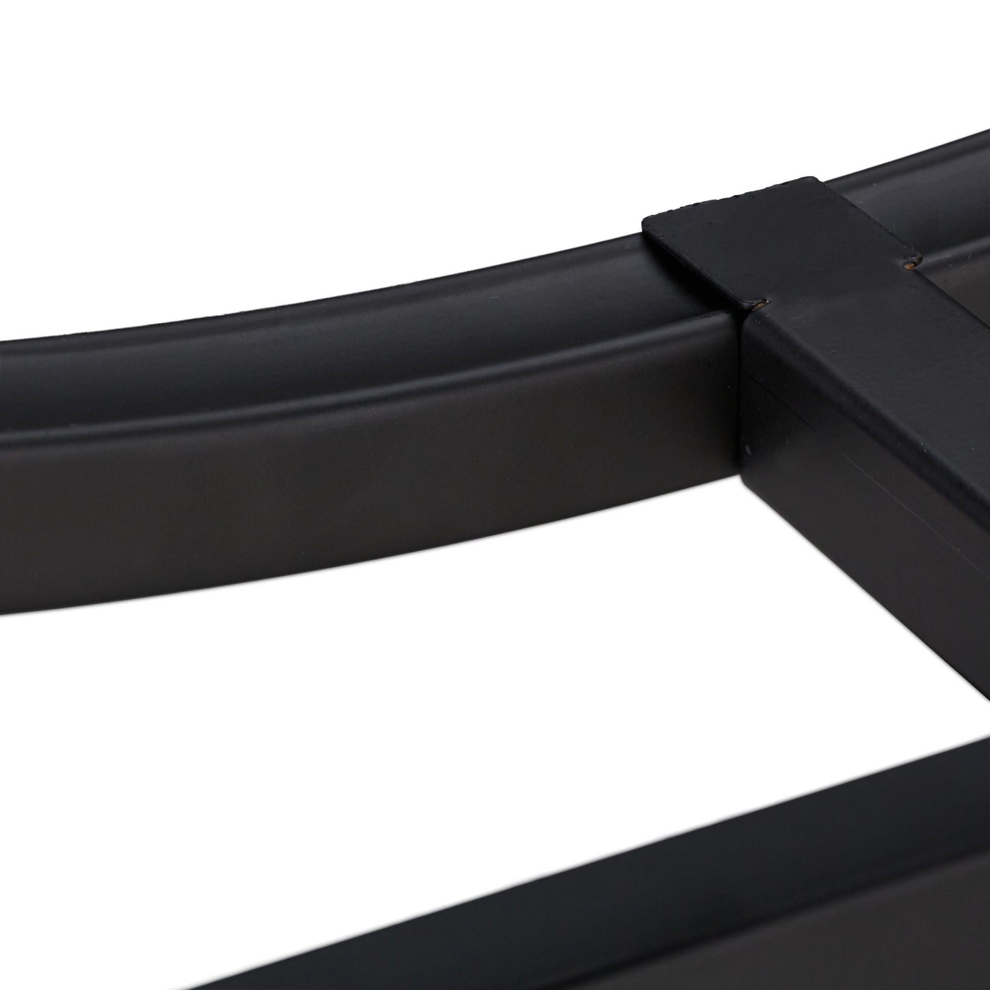 Kaminholzregal halbrund Schwarz von Relaxdays