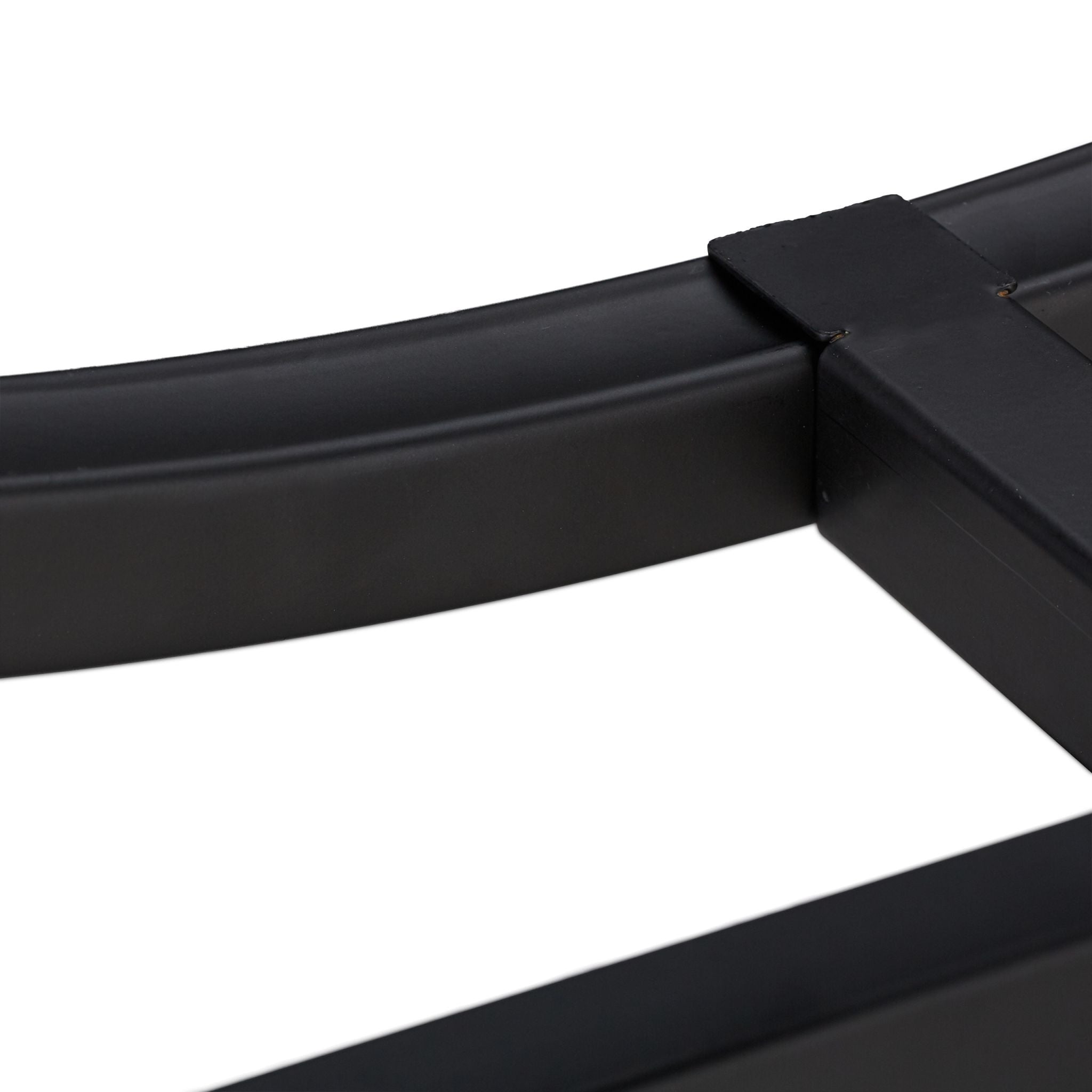 Kaminholzregal halbrund Schwarz von Relaxdays