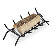 Kaminrost mit Füssen Schwarz von Relaxdays