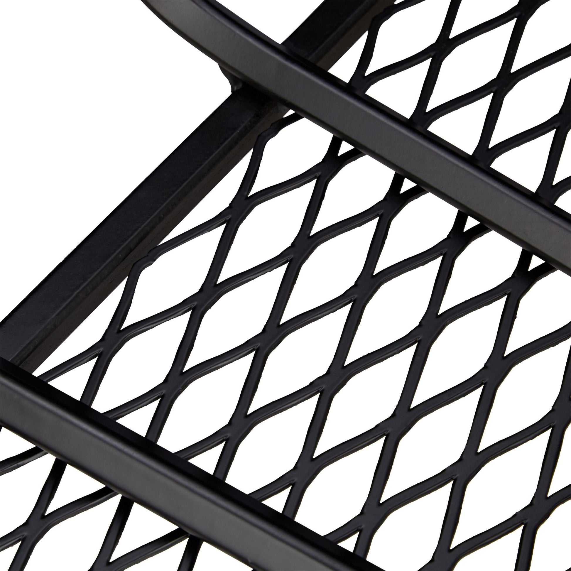 Kaminrost mit Füssen Schwarz von Relaxdays