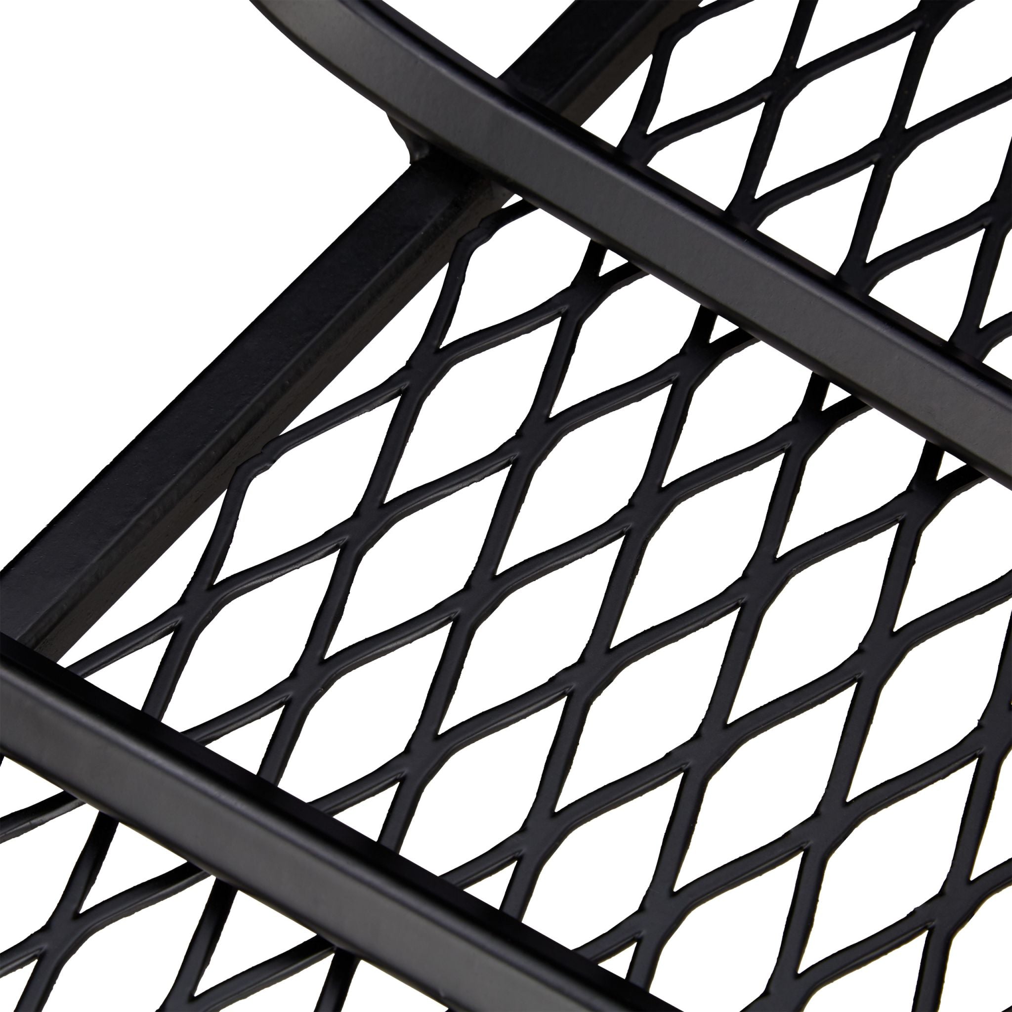 Kaminrost mit Füssen Schwarz von Relaxdays