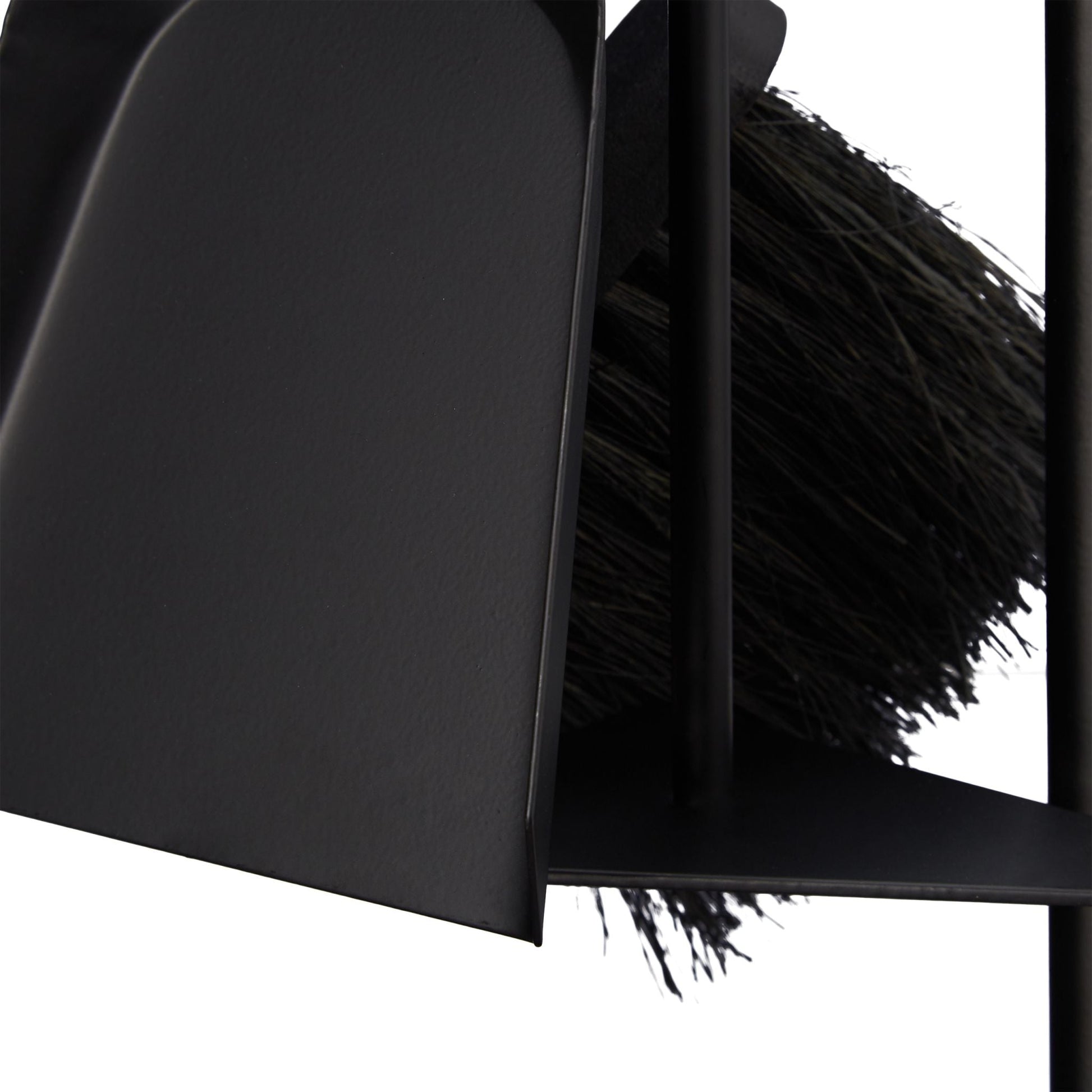 Kaminbesteck modern 4-teilig Hellbraun-Schwarz von Relaxdays