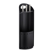 Kaminbesteck modern 4-teilig Schwarz-Silber von Relaxdays