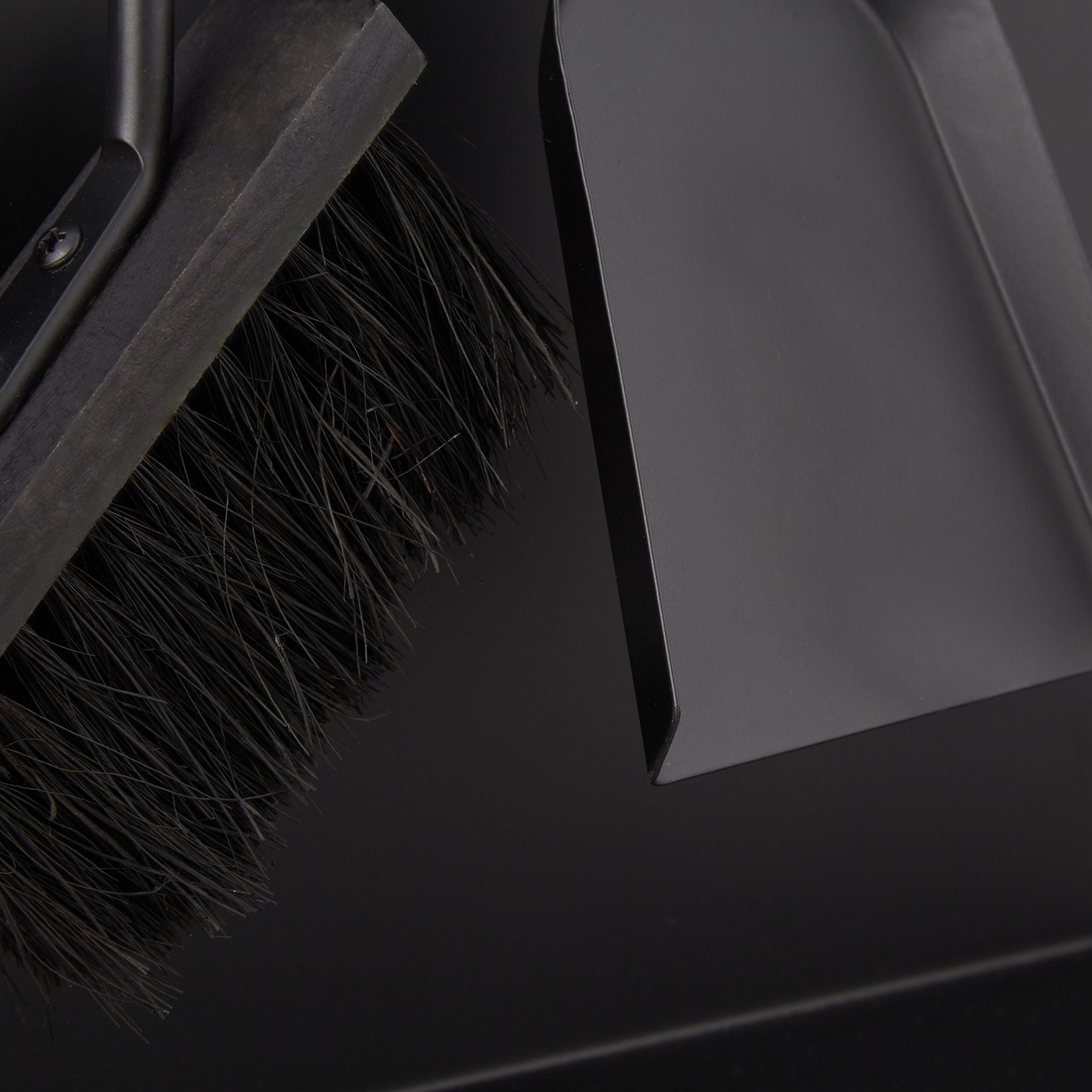 Kaminbesteck modern 4-teilig Hellbraun-Schwarz von Relaxdays