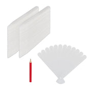 Stecketiketten 300er-Set Kunststoff Weiss-Rot von Relaxdays