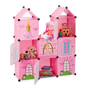 Steckregal Kinderzimmer als Schloss Rosa-Schwarz von Relaxdays