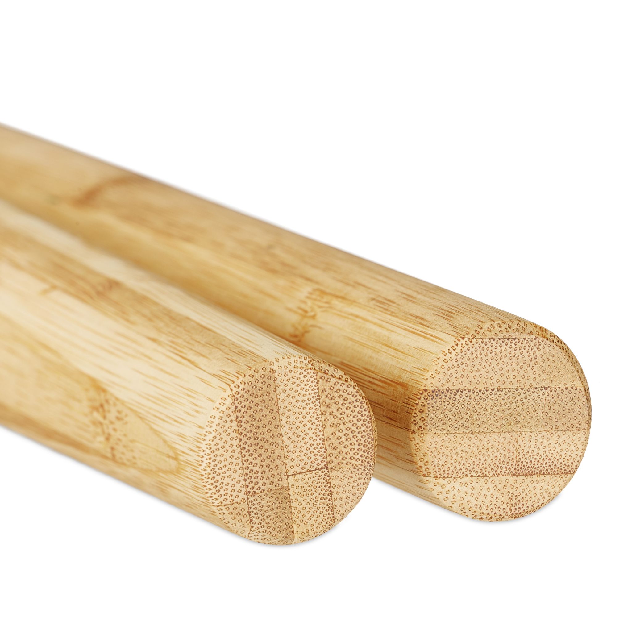 Teigroller Bambus 2er-Set Hellbraun von Relaxdays