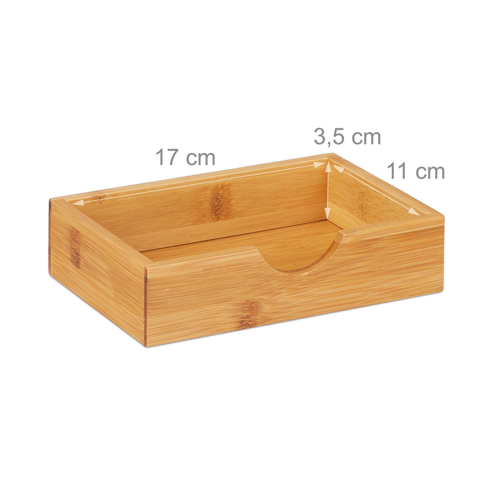 Schreibtisch Organizer mit 3 Schubladen Hellbraun von Relaxdays