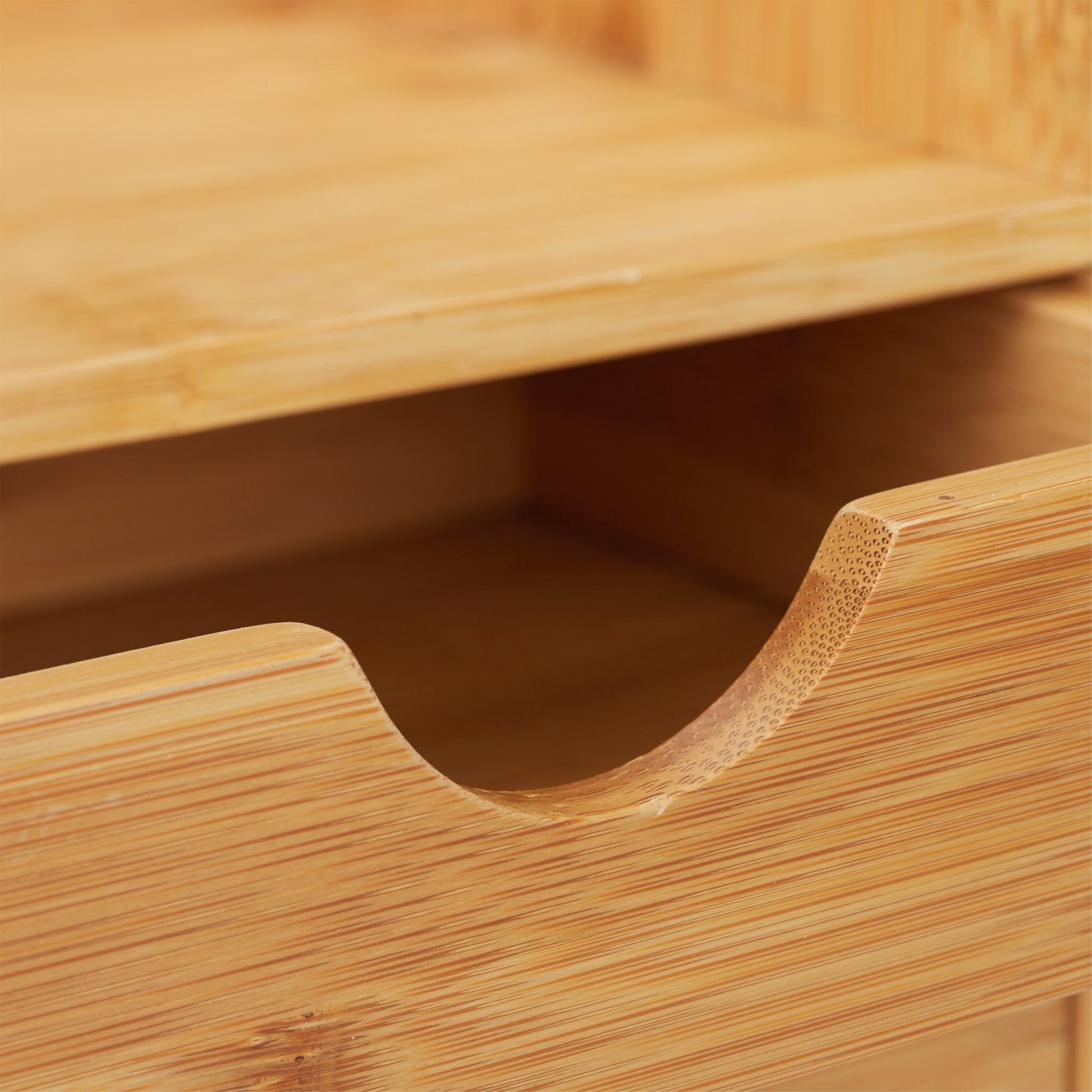 Schreibtisch Organizer mit 3 Schubladen Hellbraun von Relaxdays