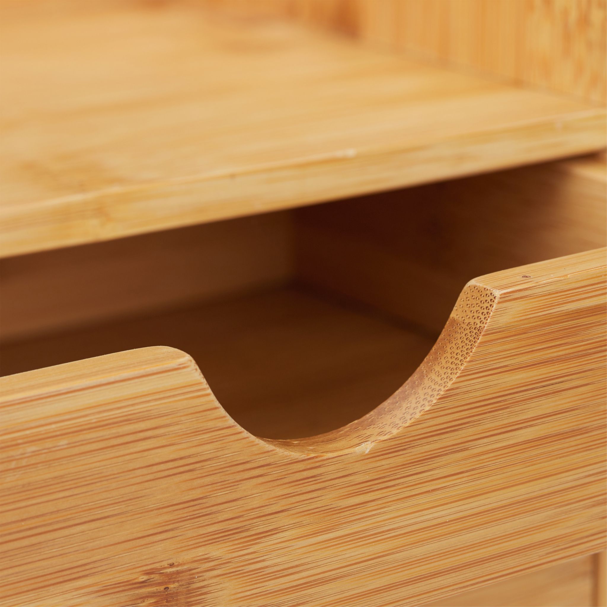 Schreibtisch Organizer mit 3 Schubladen Hellbraun von Relaxdays