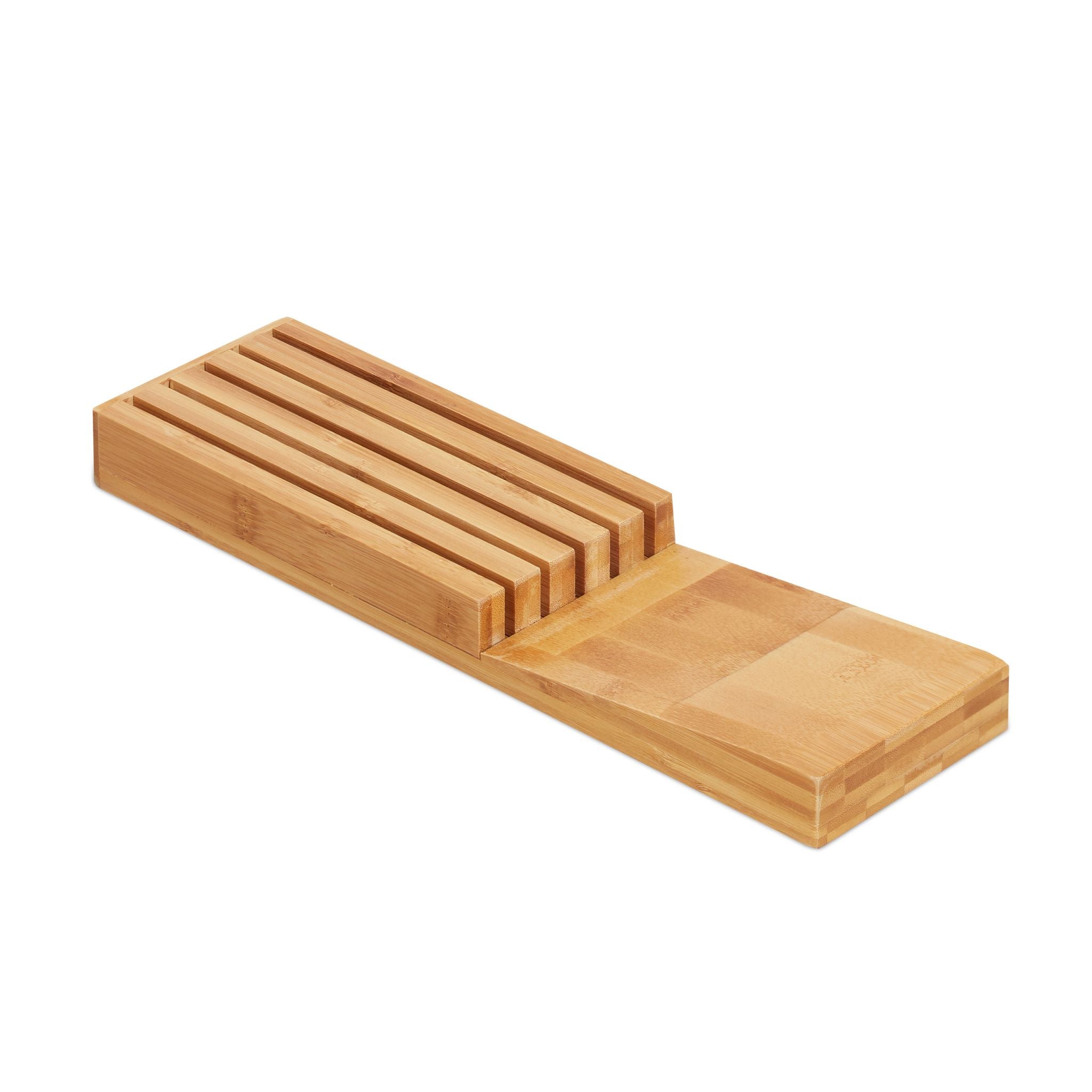 Messerorganizer Bambus für 5 Messer Hellbraun von Relaxdays