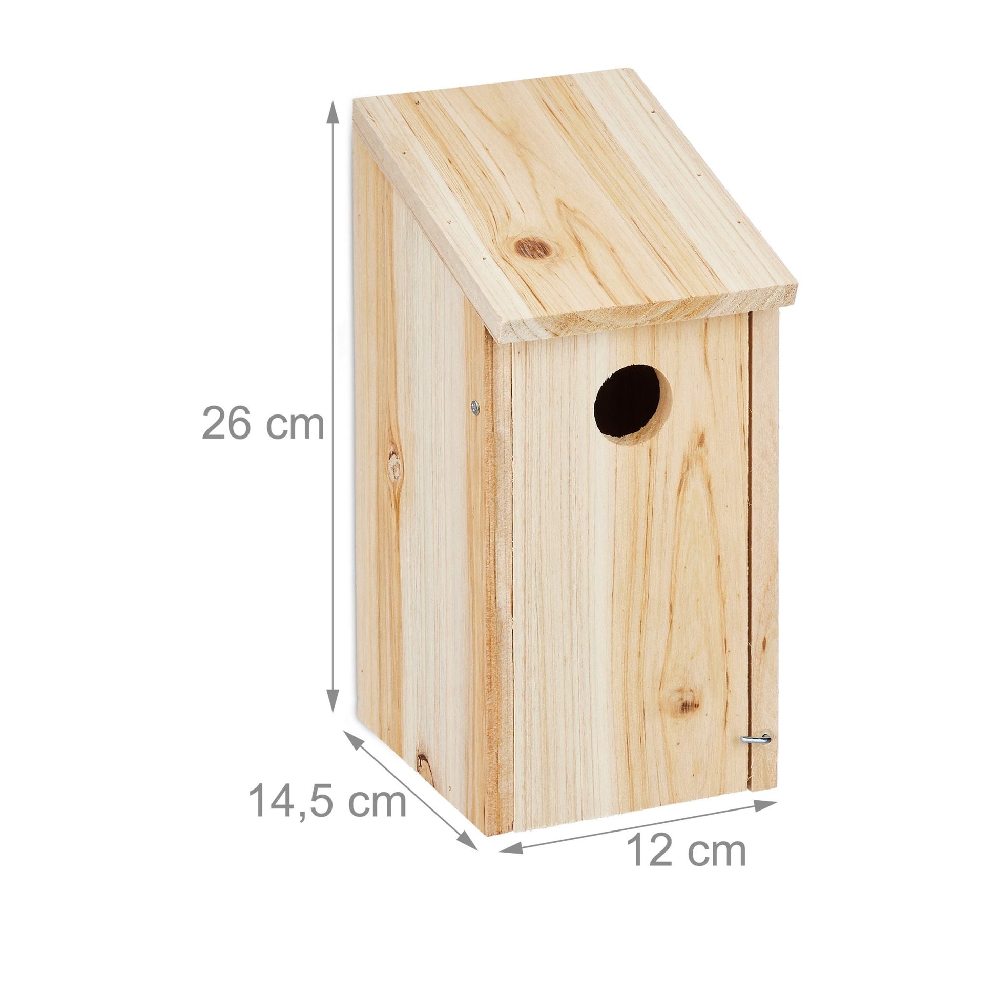 Nistkasten Holz zum Aufhängen Hellbraun von Relaxdays