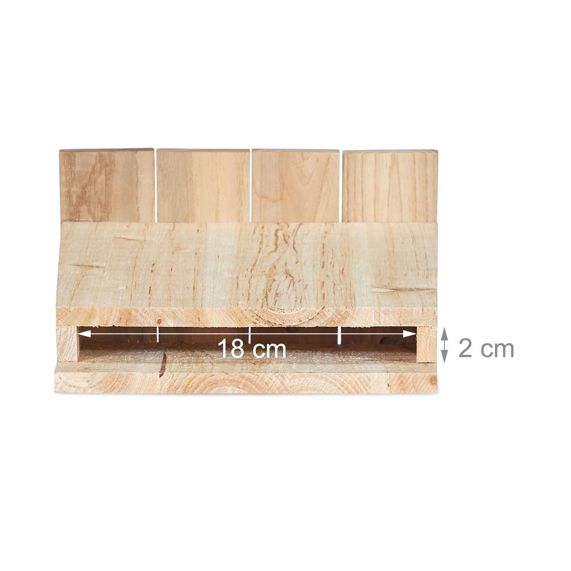 Fledermauskasten Holz Hellbraun von Relaxdays
