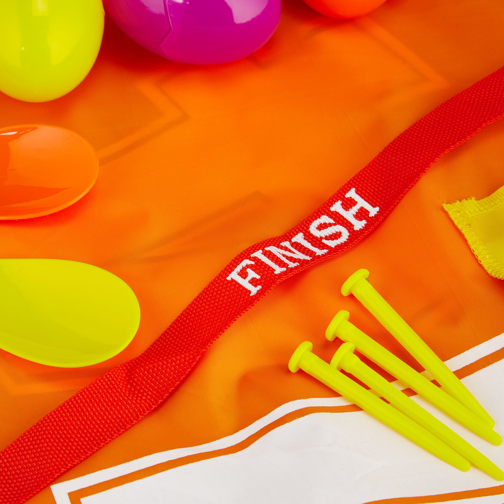 Kinderparty Spiele 3 in 1 Set Gelb-Grün-Rot von Relaxdays