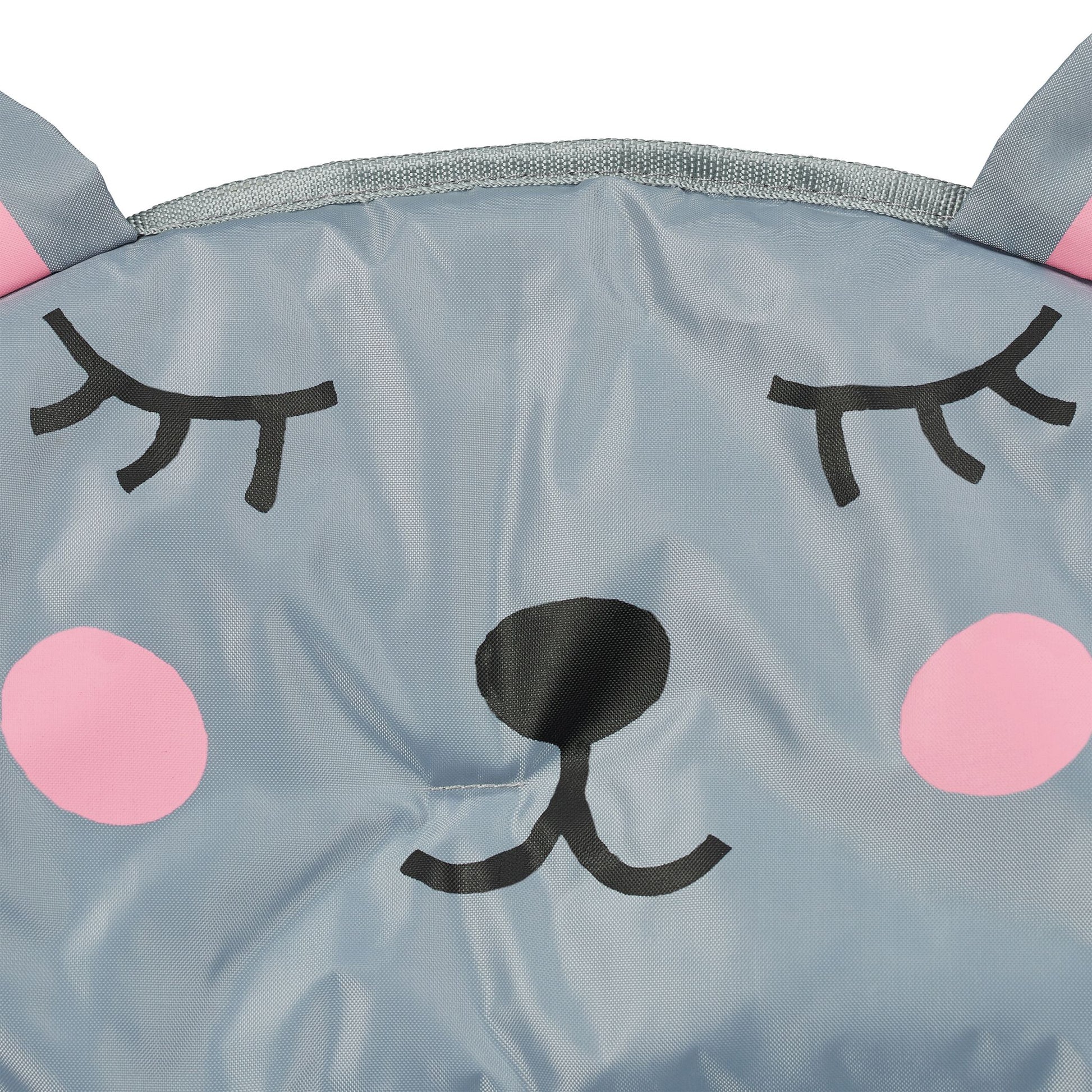 Faltbarer Moonchair für Kinder Rosa-Schwarz-Grau von Relaxdays