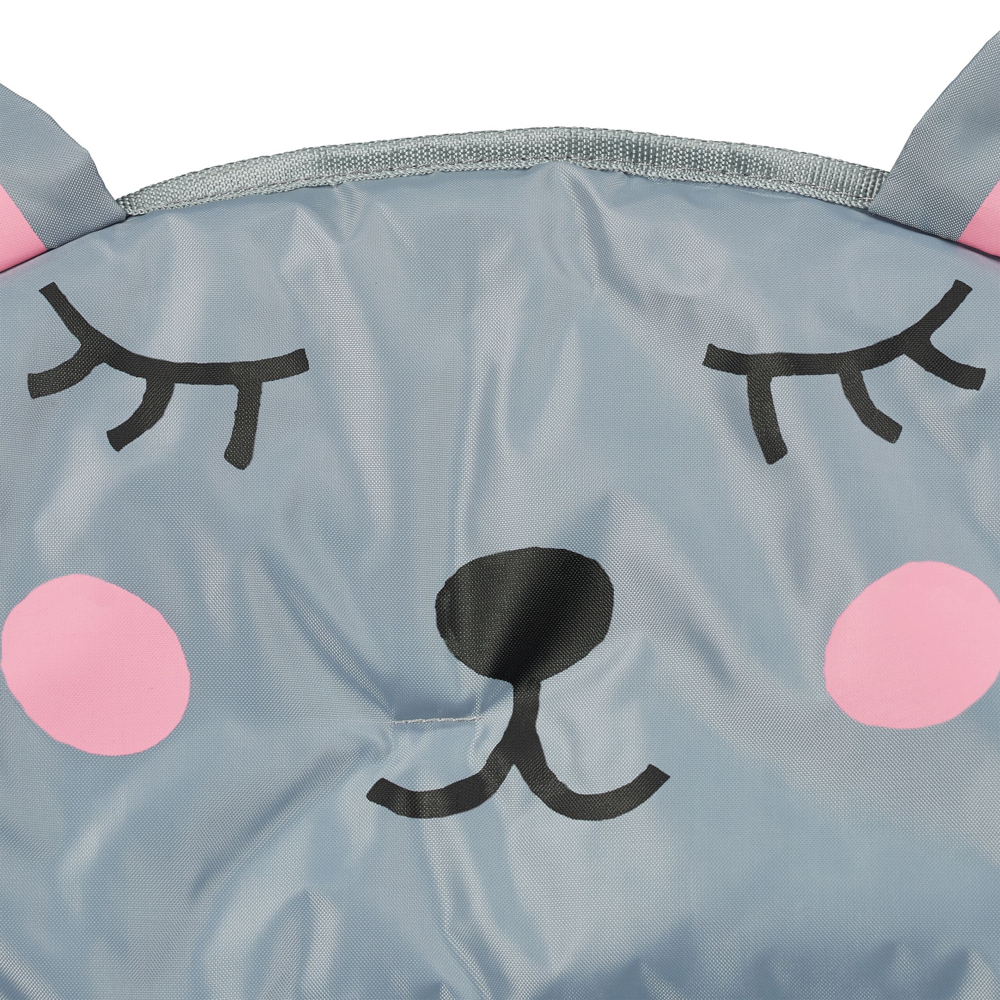 Faltbarer Moonchair für Kinder Rosa-Schwarz-Grau von Relaxdays