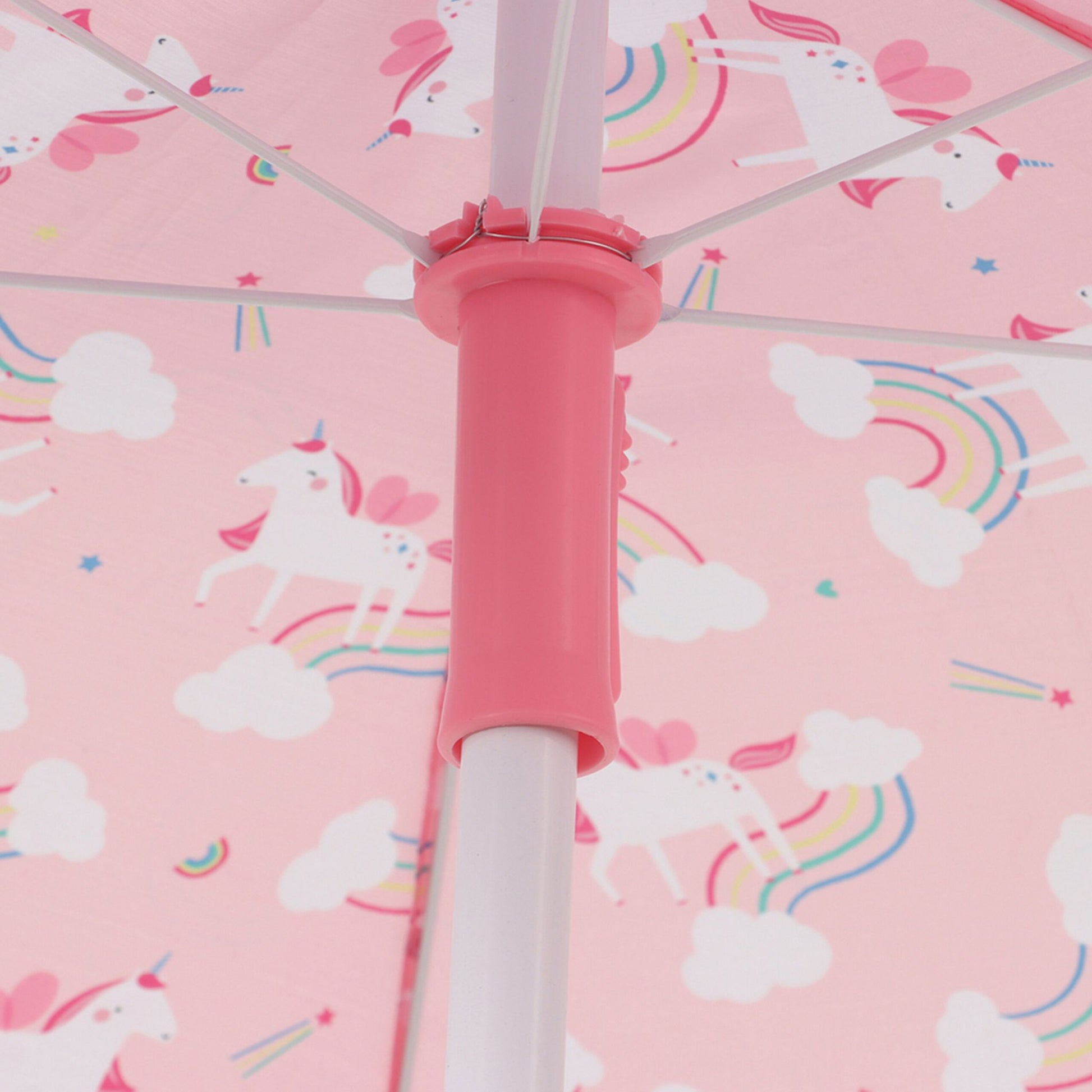 Camping Kindersitzgruppe mit Schirm Weiss-Rosa von Relaxdays