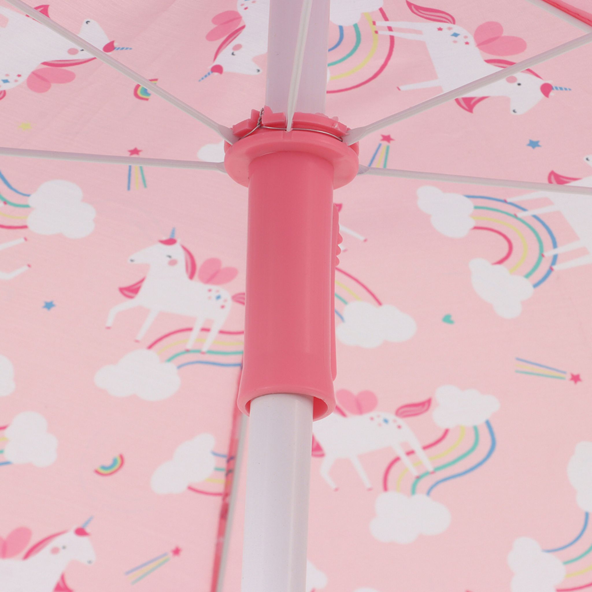 Camping Kindersitzgruppe mit Schirm Weiss-Rosa von Relaxdays