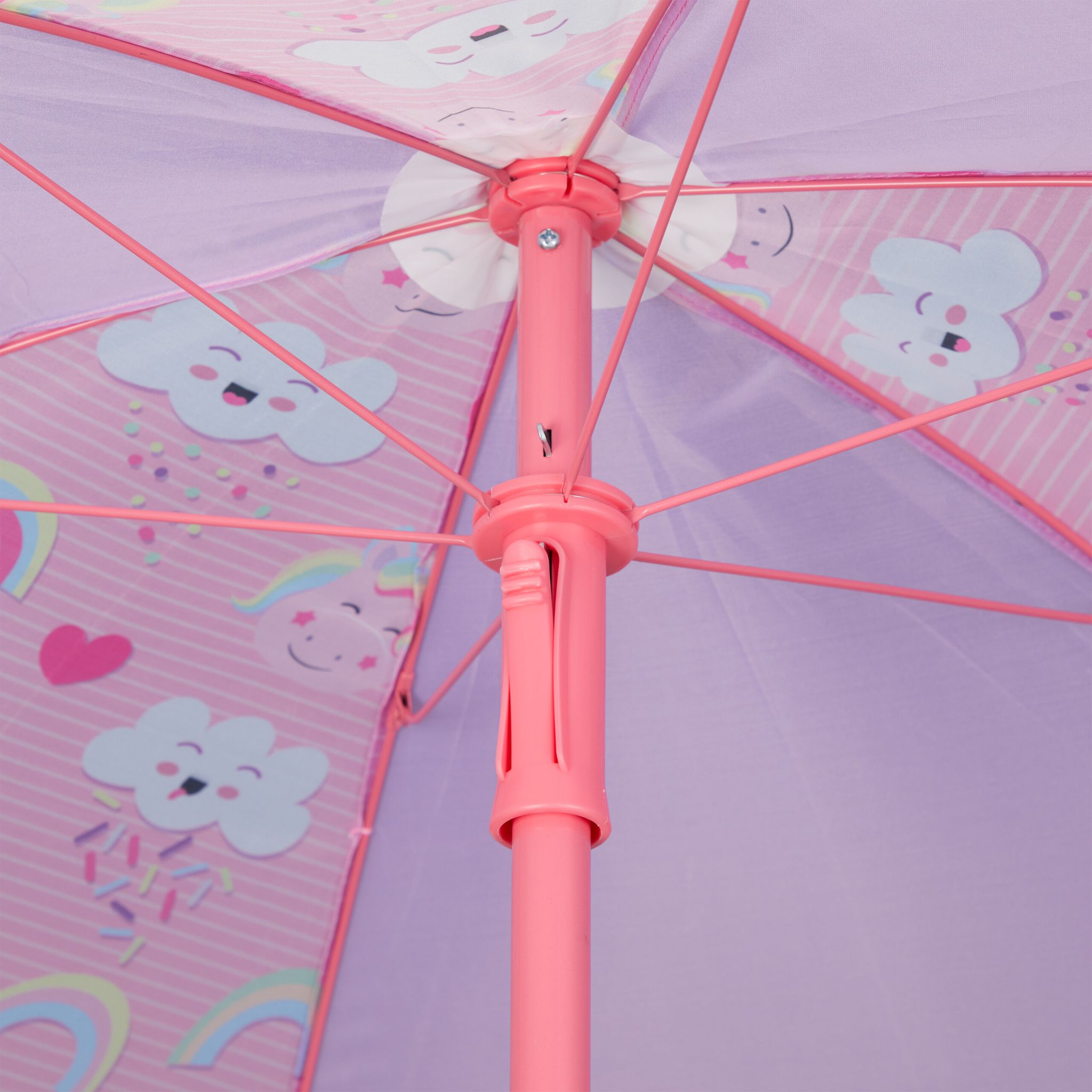 Camping Kindersitzgruppe mit Schirm Lila-Pink-Rosa von Relaxdays