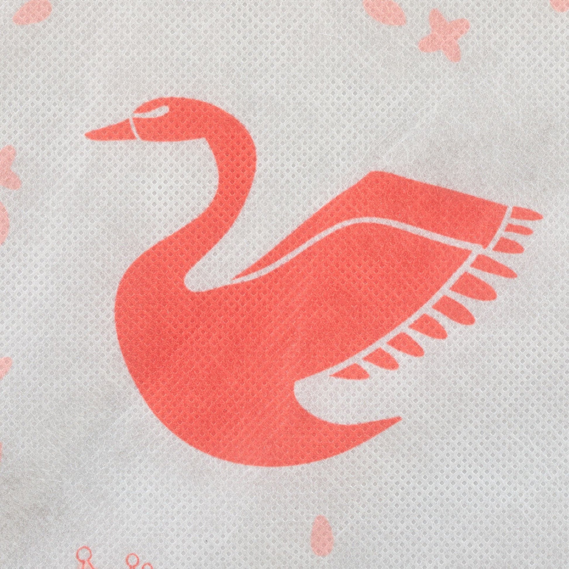 Kinderregal Schwan mit Boxen Weiss-Rot von Relaxdays