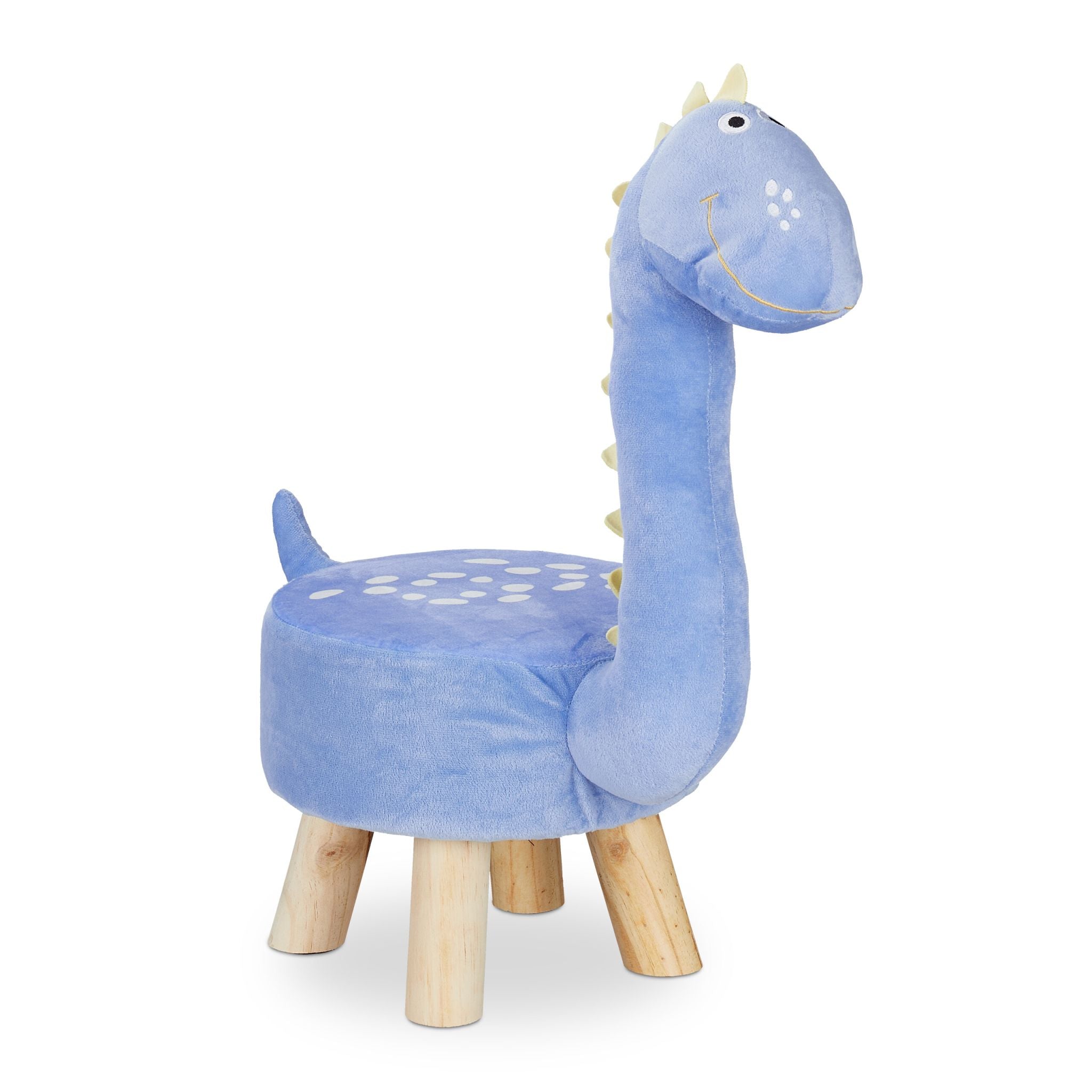 Tierhocker für Kinder Blau-Hellbraun von Relaxdays