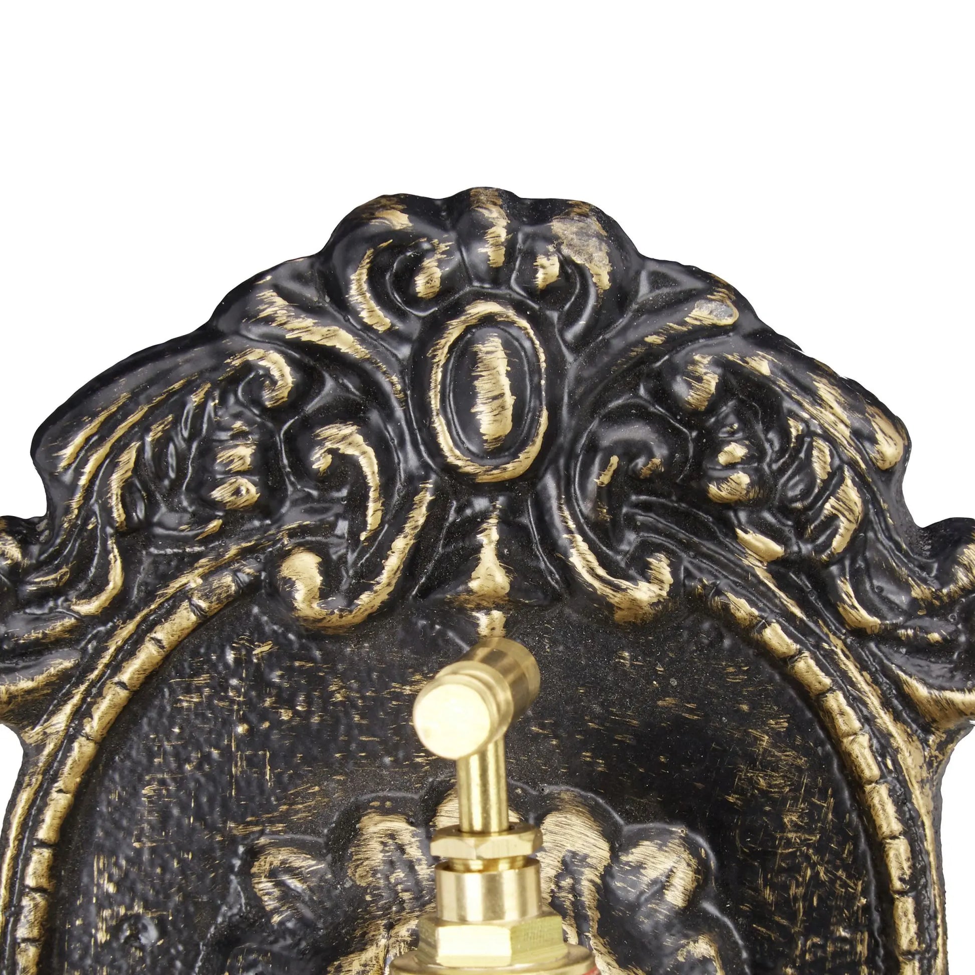 Wandbrunnen antik Braun-Gold von Relaxdays
