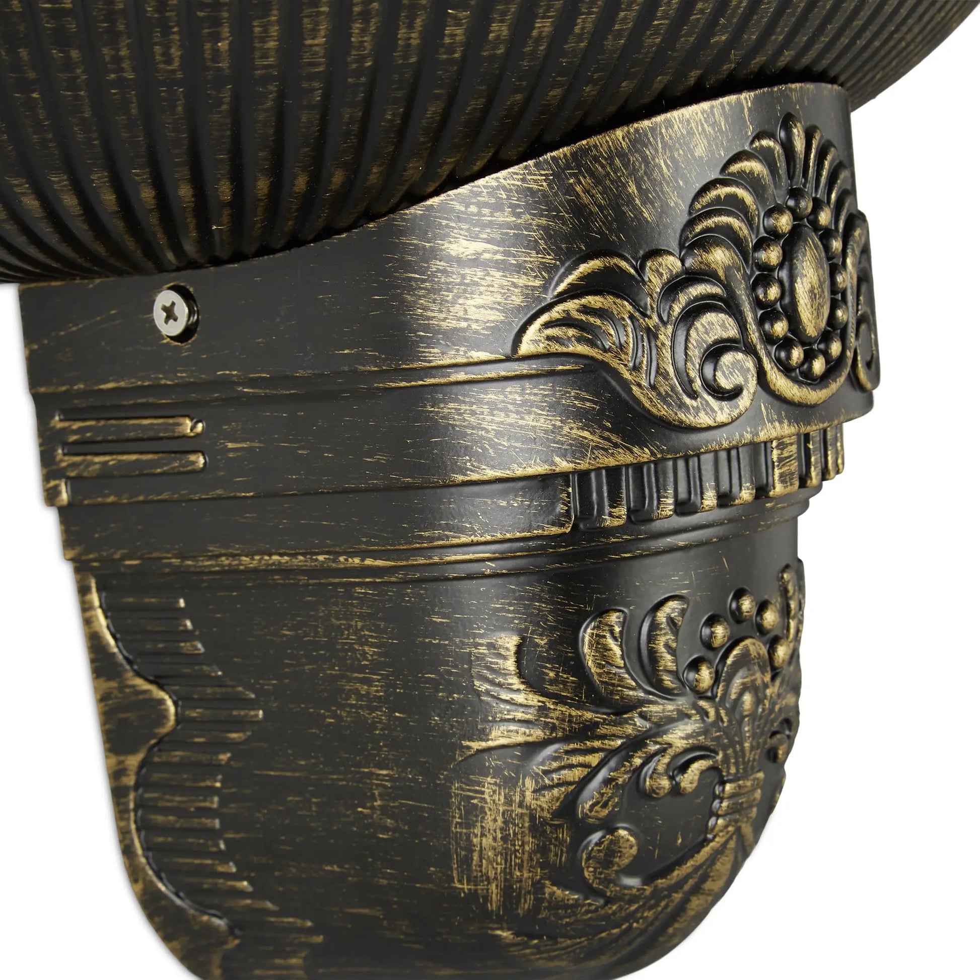 XL Wandbrunnen antik Braun-Gold von Relaxdays